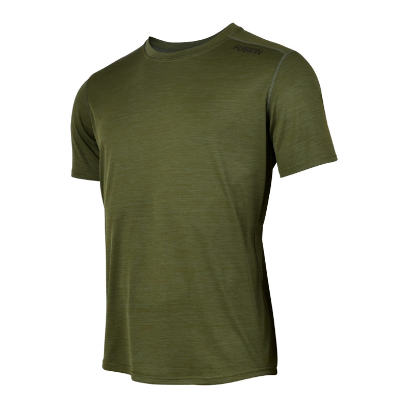 Fusion C3 T-Shirt Green/Melange - Herr