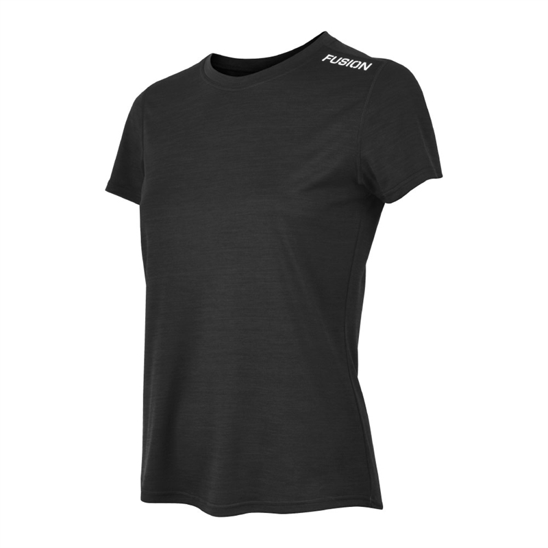 Fusion C3 T-Shirt Black/Melange - Dam
