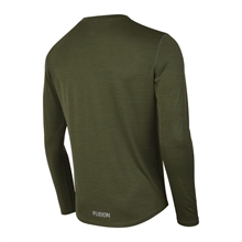 Fusion C3 LS Shirt Green/Melange - Herr