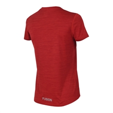 Fusion C3 T-Shirt Red/Melange - Dam
